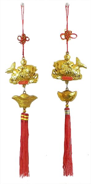 Pair of Feng Shui Lucky Charms - Wall Hanging