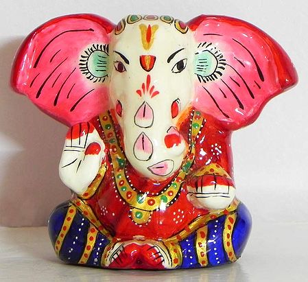 Colorful Laquered Colorful Ganesha