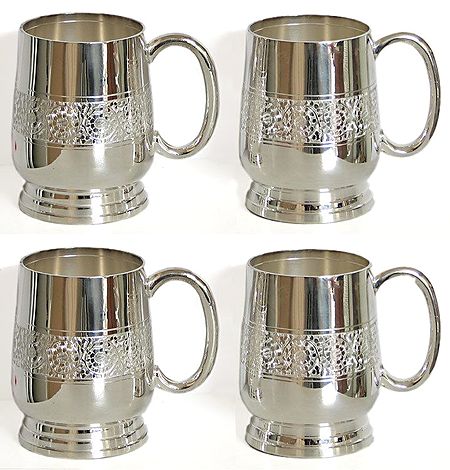 Four Silver Plated Cups