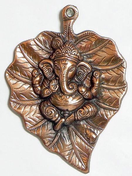 Ganesha on Leaf