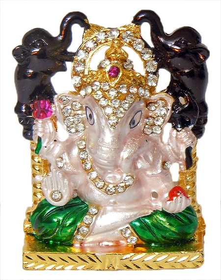 Stone Studded Ganesha