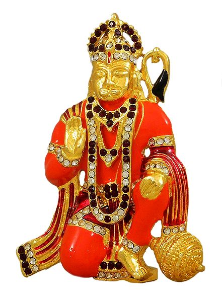 Stone Studded Hanuman Statue