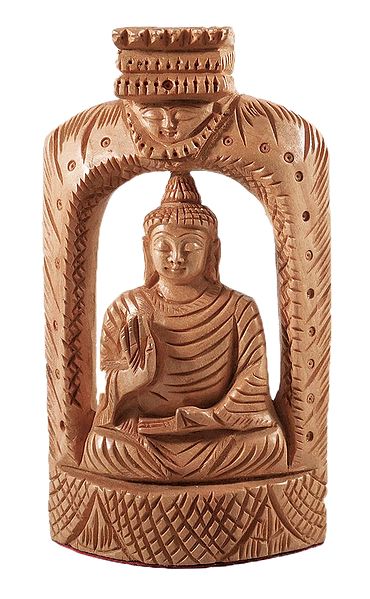 Meditating Wooden Buddha