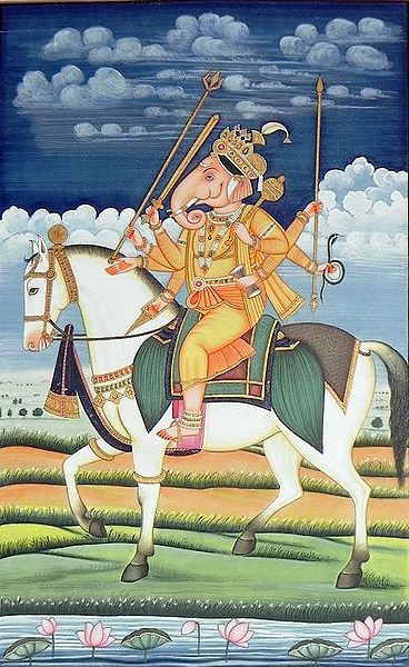 Lord Ganesha as Warrior
