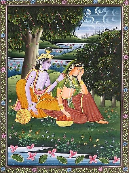 Krishna Placates Angry Radha