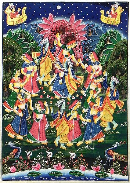 Raaslila - Radha Krishna Dancing with Gopinis