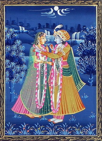 Krishna Admires Radha's Beauty