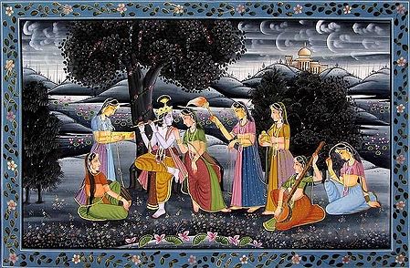 Secret Love Meetings of Radha and Krishna