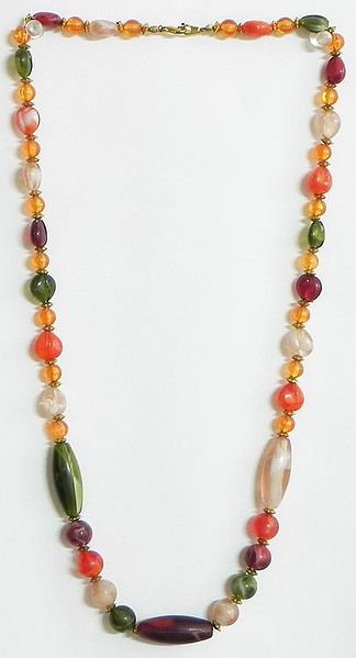 Multicolor Acrylic Bead Necklace