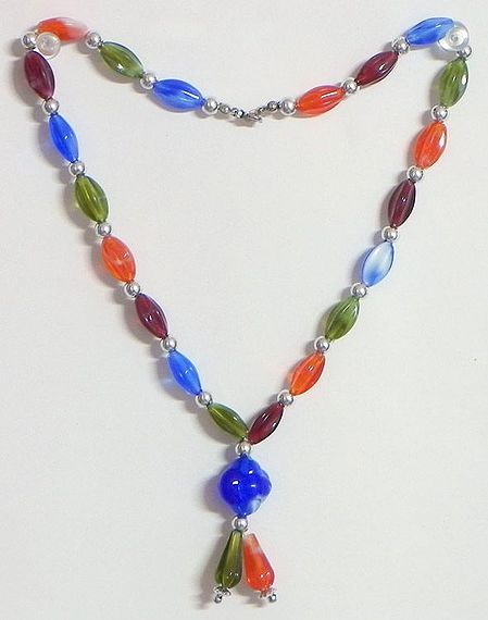 Multicolor Acrylic Bead Necklace