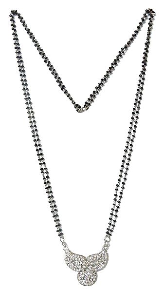Mangalsutra with Faux Zirconia Pendant