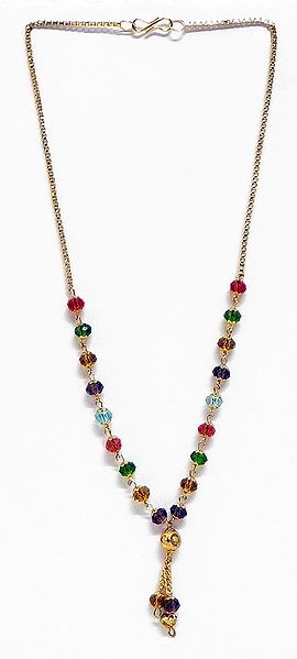 Multicolor Crystal Bead Necklace