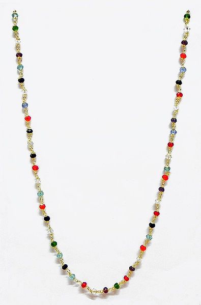 Multicolor Crystal Bead Necklace