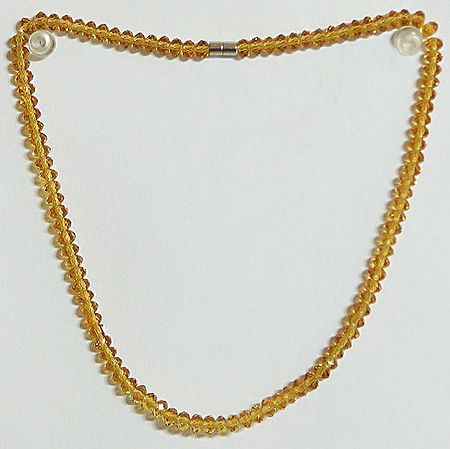Rust Crystal Bead Necklace