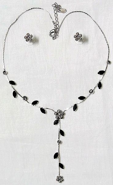 Faceted Cubic Zirconia Necklace Set