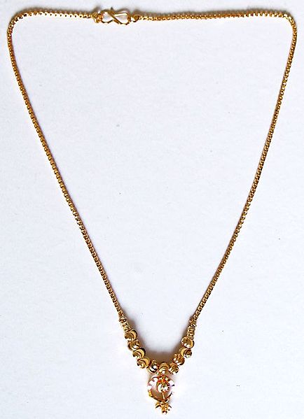 Golden Chain with Pendant