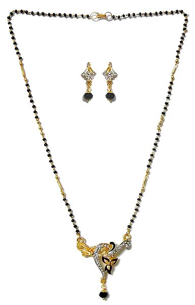 Mangalsutra with Pendant and Earrings