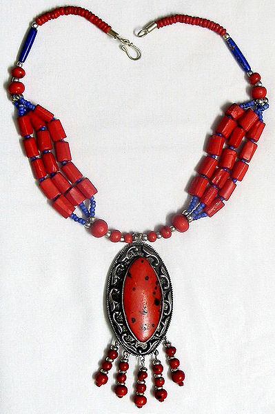 Red Stone Bead Jewelry