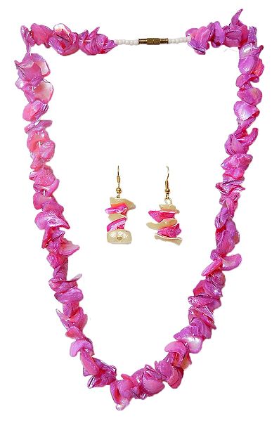 Shell Necklace in Pink