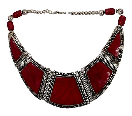 Tibetan Red Stone Necklace