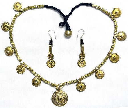 Traditional Tribal Brass Jewelry Set