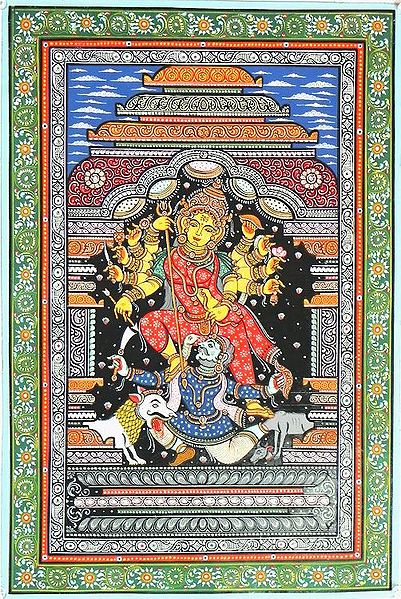 Devi Durga Slaying Demon Mahishasura