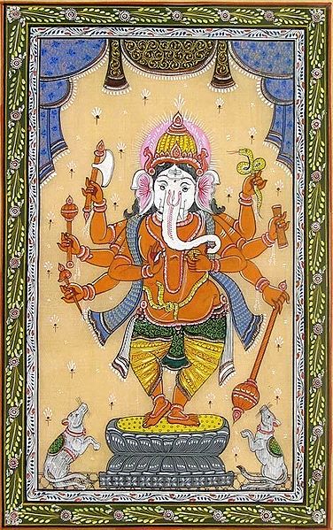 Eight Armed Ganesha