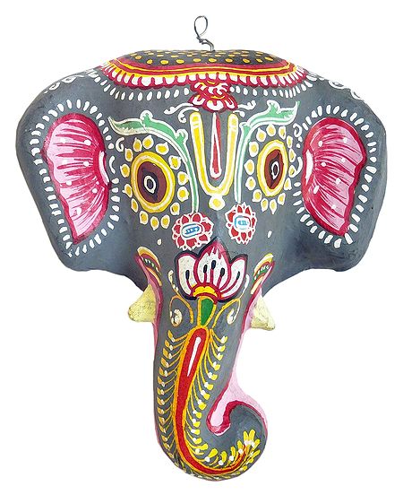 Decorative Elephant Mask - Wall Hanging