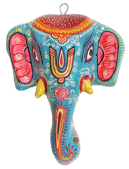 Decorative Elephant Mask - Wall Hanging