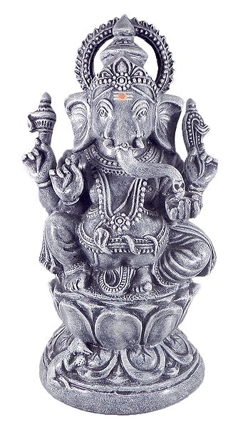 Lord Ganesha Sitting on Lotus