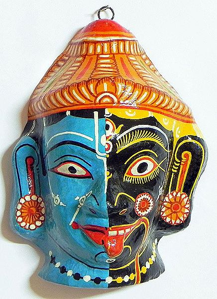 Kali and Krishna Mask - Wall Hanging