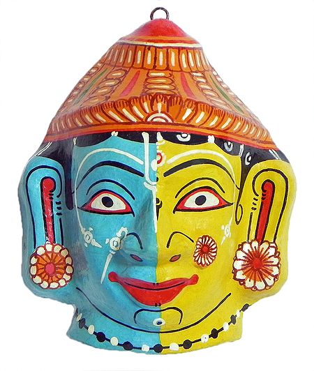 Radha Krishna Mask - Wall Hanging