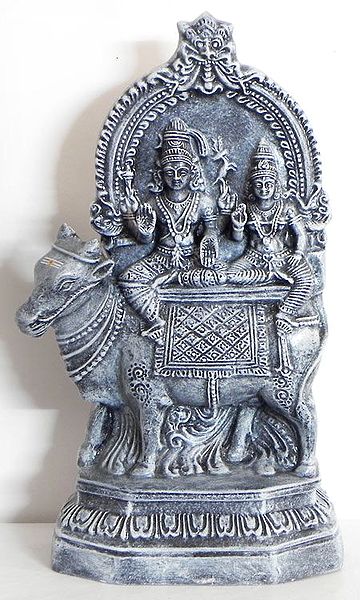 Lord Shiva and Parvati Sitting on Nandi
