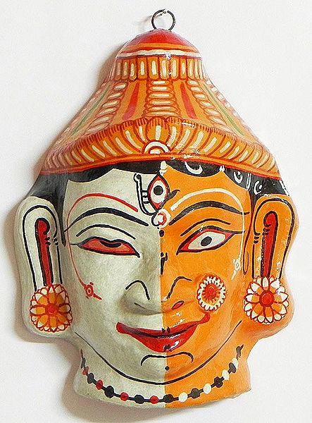 Shiva and Parvati Mask - Wall Hanging