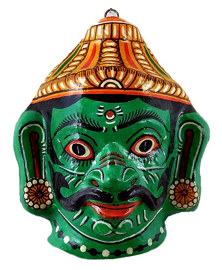 Vibhishana Papier Mache Mask - Wall Hanging