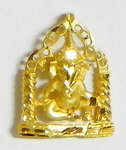 Gold Plated Ganesha Pendant