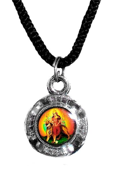 Double Sided Deity Pendant with Black Cord