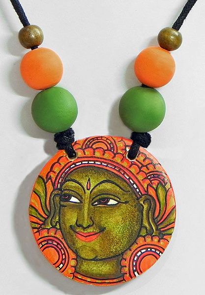 Pendant with Mural Painting of Rama