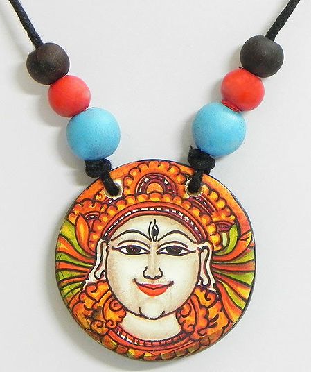 Pendant with Mural Painting of Shiva