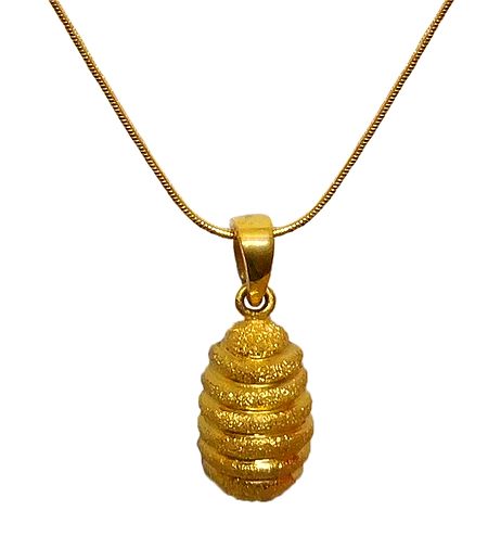 Golden Pendant with Chain