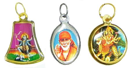 Kali, Bhagawati and Shirdi Sai Baba Pendants