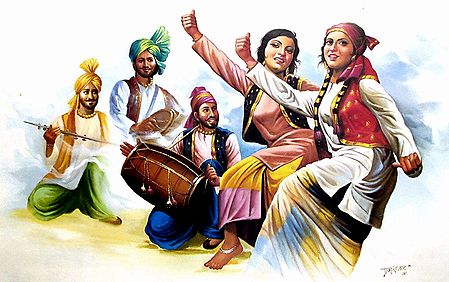 Bhangra Dancers from Punjab