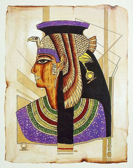 Queen Cleopatra (Reprint From an Egyptian Painting)