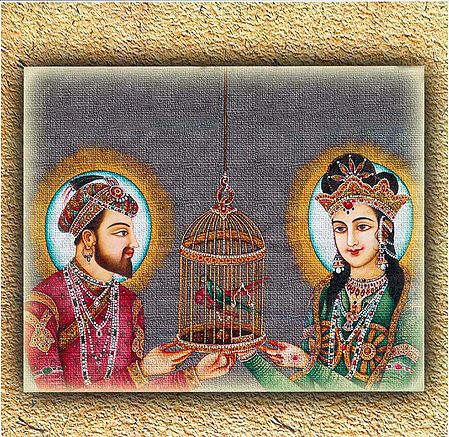 Mughal King Shahjahan and Queen Mumtaz Mahal