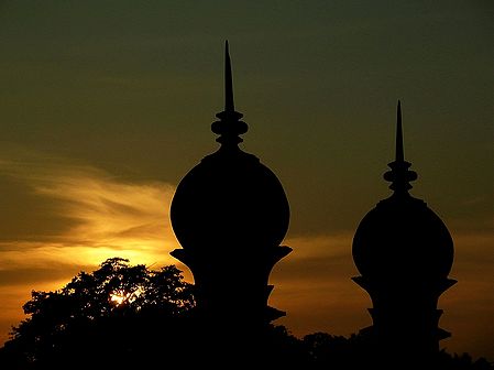 Minarets of Ibrahim Roza During Sunset - Bijapur, Karnataka, India