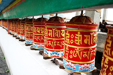Prayer Wheels at Rumtek Monastery -  East Sikkim, India