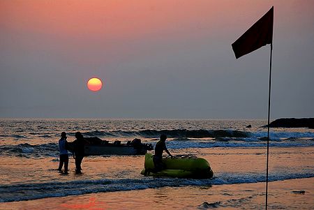 Sunset at Vaga Beach, Goa, India