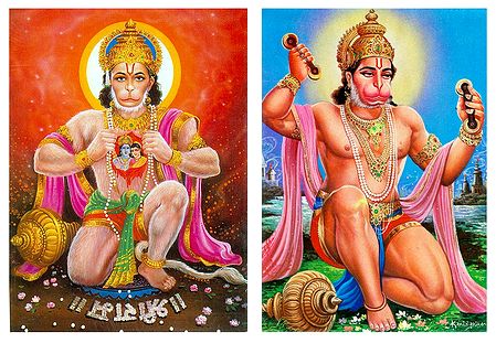 Hanuman - Set of 2 Postcards