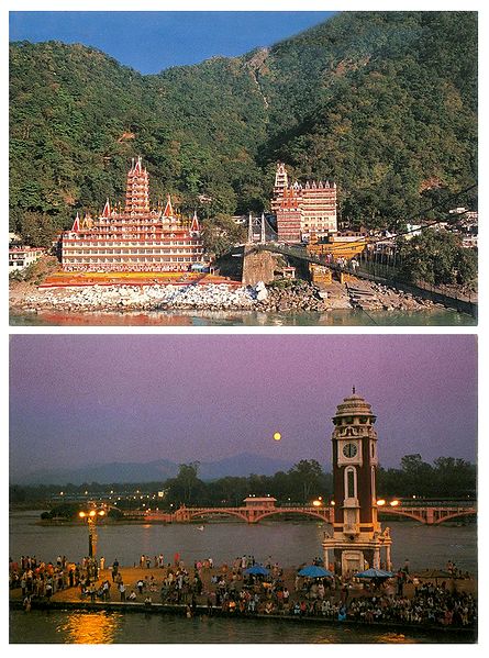 Haridwar and Rishikesh - Set of 2 Postcards