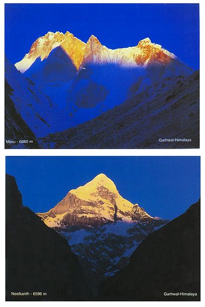Neelkanth and Meru Peak of Himalayas (Set of Two)
